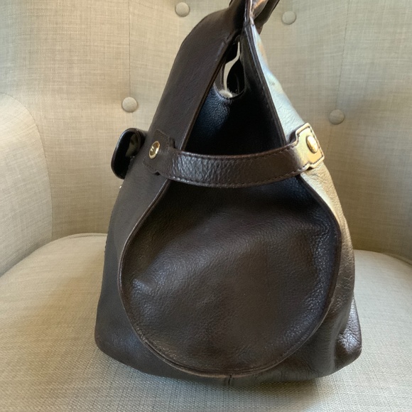 KATE SPADE Structured Brown Leather Handbag - Picture 6 of 15